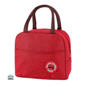 Sac isotherme repas rouge avec motif panda
