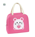 Sac isotherme repas souris rose pour le transport des aliments