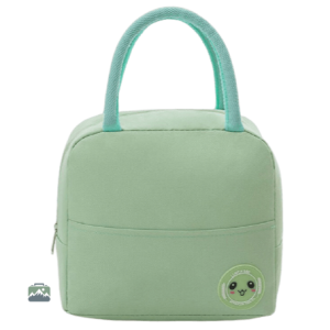Sac isotherme repas vert Kawaï pour le transport de repas