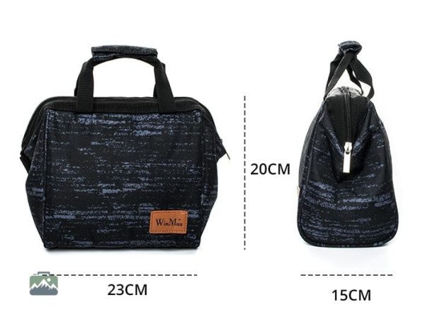 Sac repas isotherme Zebra, idéal pour le déjeuner en extérieur