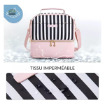 Sac isotherme design rose pour les pique-niques et sorties