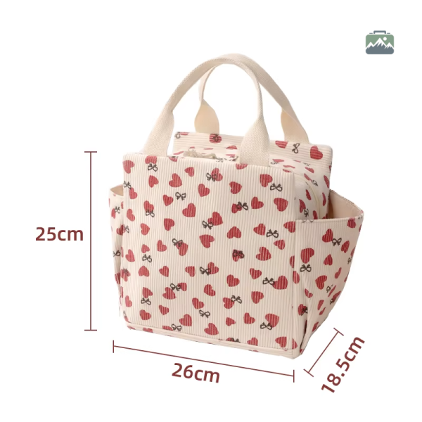 Sac isotherme velours côtelé