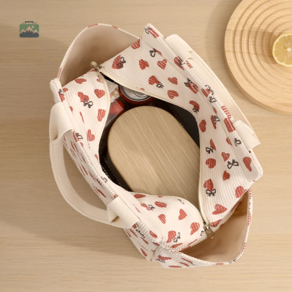 Sac isotherme velours côtelé pour conserver vos aliments frais - vue 2