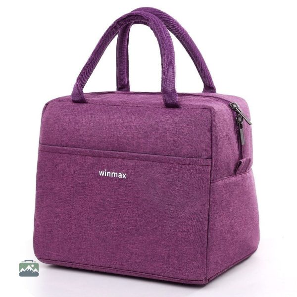 Sac isotherme pratique en couleur violet pour pique-nique