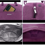 Sac isotherme violet, idéal pour le transport de repas