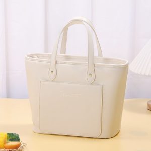 Sac isotherme élégant blanc pour pique-nique et sorties