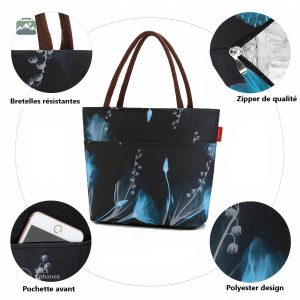 Sac isotherme fleuri idéal pour les pique-niques et sorties