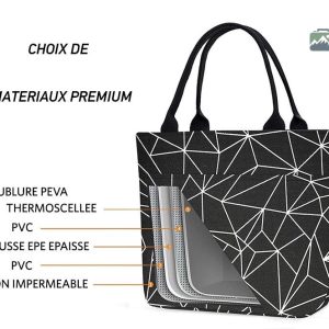 Sac isotherme graphique au design moderne et pratique