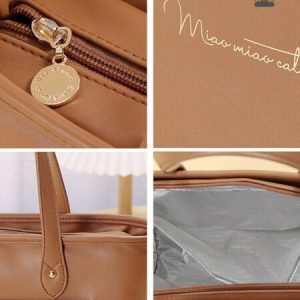 Sac isotherme marron pour le transport de vos aliments