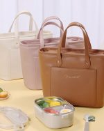 Sac isotherme marron idéal pour pique-niques et sorties