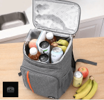Sac de pique-nique isotherme en gris élégant