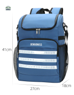 Sac isotherme bleu idéal pour les randonnées et pique-niques