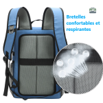 Sac à dos isotherme bleu pour garder vos boissons fraîches