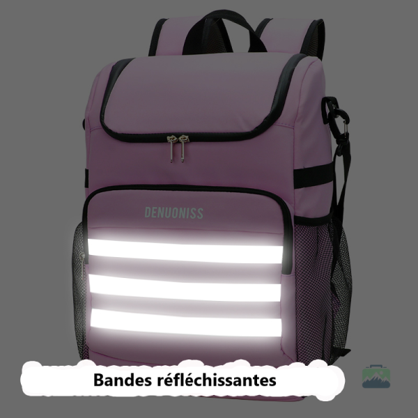Sac isotherme léger noir pour excursions