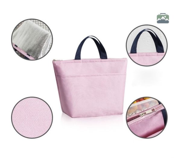 Sac repas isotherme pour femme en bleu