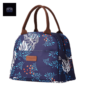 Sac isotherme repas feuilles d'acacia pour le transport de nourriture