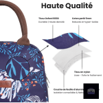 Sac repas isotherme design feuilles d'acacia, pratique et élégant