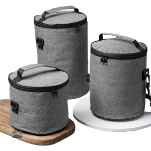 Sac isotherme gris pour le transport de repas