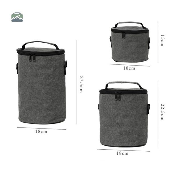 Sac isotherme grise, parfaite pour garder vos aliments frais
