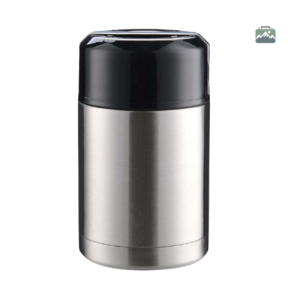 Thermos alimentaire isotherme gris pour repas chauds