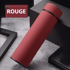Design élégant du thermos rouge pour infusion