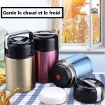 Lunch box isotherme fuchsia, parfaite pour les plats chauds