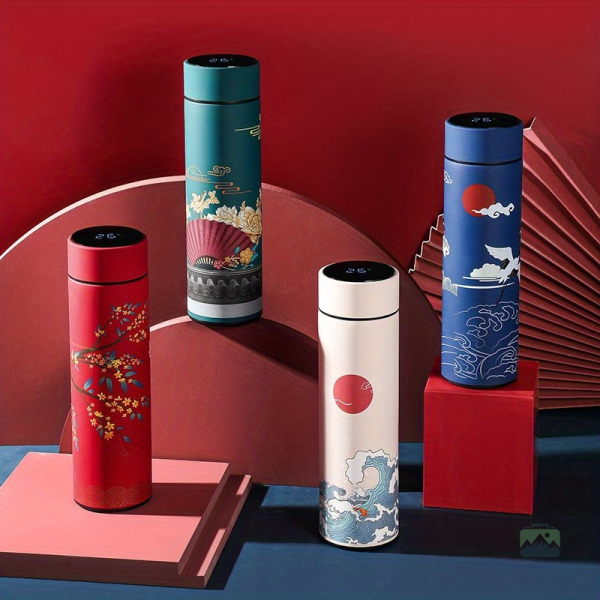 Thermos japonais moderne, thé et LED