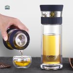 Bouteille en verre pour thé chaud ou froid