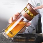 Conteneur à thé en verre élégant et pratique